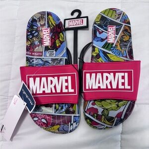 Marvel Kids Comic Slide Sandals